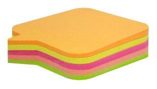 Бумага для заметок, 45х50 мм, 80 листов, клееные, неоновые, "Диалог", ECONOMIX - интернет-магазин optom-k.com