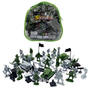 Набор солдатиков, 35 элементов, пластиковых, "Армия", Colorplast - интернет-магазин optom-k.com