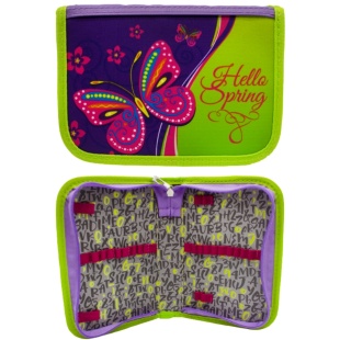 Пенал-книга, 20х13,5х3 см, 1 отделение, "Привет весна", Leader - интернет-магазин optom-k.com