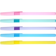 Ручка масляная, 0,7 мм, синяя, ассорти, "NICE", ECONOMIX - интернет-магазин optom-k.com