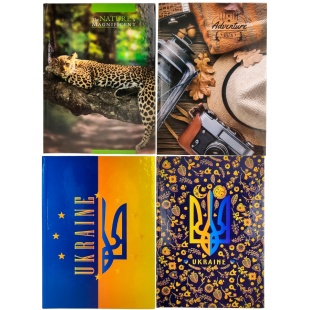 Книга канцелярская, А4, 80 листов,  клетка, твердая обложка, офсет, "Асорті" - интернет-магазин optom-k.com