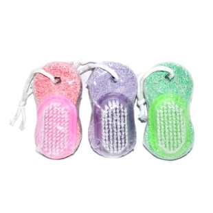 Щетка педикюрная, с камнем, 3х4,4х9 см, на веревке - интернет-магазин optom-k.com