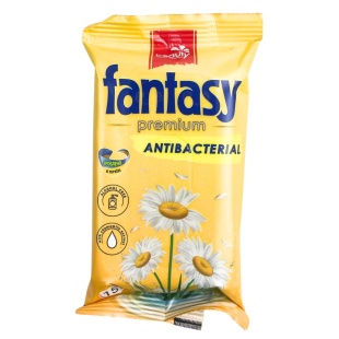 Упаковка серветок вологих, 15 штук, антисептичні, Premium Fantasy - інтернет-магазин optom-k.com