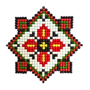 Набор для творчества со стразами, 10х10 см, наклейка, "Орнамент" - интернет-магазин optom-k.com