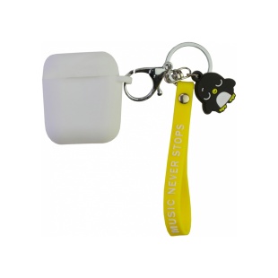 Брелок-чехол для bluetooth-гарнитуры, силиконовый, белый, MAXI - интернет-магазин optom-k.com