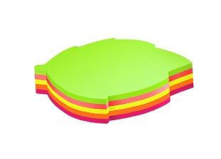 Бумага для заметок, 45х50 мм, 80 листов, клееные, неоновые, "Листок", ECONOMIX - интернет-магазин optom-k.com