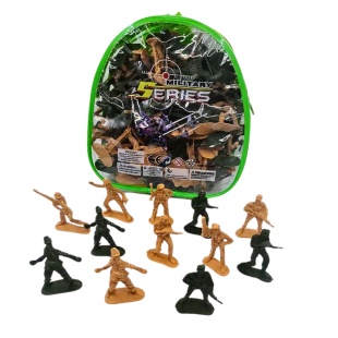 Набор военного: солдатики 13 шт, в чемодане 16х18х6 см - интернет-магазин optom-k.com