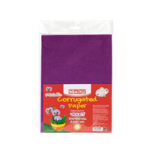 Гофрокартон, А4, 260±10 г/м2, металлизированный, фиолетовый цвет, MAXI - интернет-магазин optom-k.com