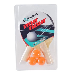 Теннис настольный (2 ракетки + 3 мячика), под слюдой 18х28 см - интернет-магазин optom-k.com