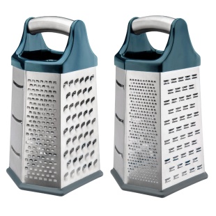 Терка 6-сторонняя, 22,5 см, нержавеющая сталь, пластиковый держатель, "Rasch", RINGEL - интернет-магазин optom-k.com