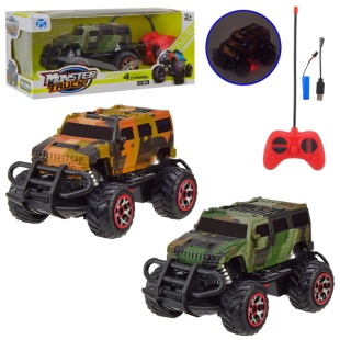 Машина на радиоуправлении, 13х7х8 см, на батарейках, цветная, в коробке 23х11,5х10 см - интернет-магазин optom-k.com