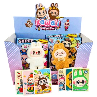 Игрушка-брелок, 10 см, 3 карточки, в ассортименте - интернет-магазин optom-k.com