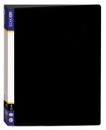 Папка на 4 кольцах, А4, черный цвет, ECONOMIX - интернет-магазин optom-k.com
