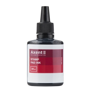 Краска штемпельная 30 мл, черная, AXENT - интернет-магазин optom-k.com