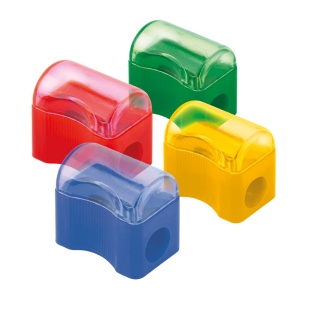 Чинка з контейнером, пластикова, одинарна, "Comfy", AXENT - інтернет-магазин optom-k.com