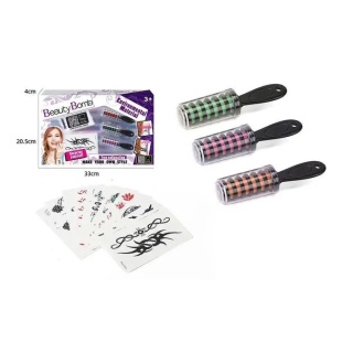 Мел для волос, набор наклеек - татуировок, в коробке 33х4х20,5 см - интернет-магазин optom-k.com