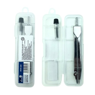 Циркуль, 11 см, с грифелем, в пластиковом футляре, Neo Line - интернет-магазин optom-k.com