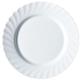 Тарелка, 25 см, обеденная, стекло, "TRIANON", LUMINARC - интернет-магазин optom-k.com