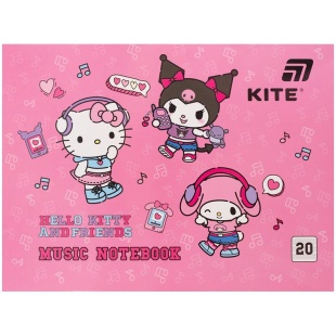 Тетрадь для нот, А5, 20 листов, HK, KITE канцелярия - интернет-магазин optom-k.com