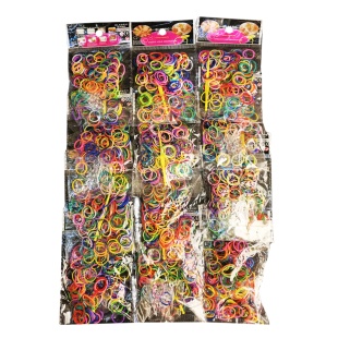 Резинки для плетения браслетов, разноцветные, в упаковке 9х14 см - интернет-магазин optom-k.com