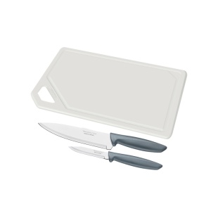 Набор ножей, лезвия - 76 мм, 178 мм, металлические, с доской, "Plenus", TRAMONTINA - интернет-магазин optom-k.com