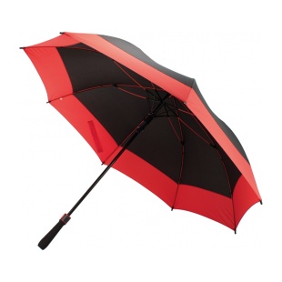 Зонт-трость, полуавтомат, черно-красный цвет, "GREENLAND", Optima PROMO - интернет-магазин optom-k.com