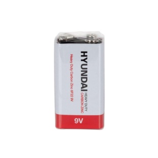 Батарейка, 9 V, HYUNDAI 6F22 Shrink 1 Heavy Duty, HYUNDAI - інтернет-магазин optom-k.com