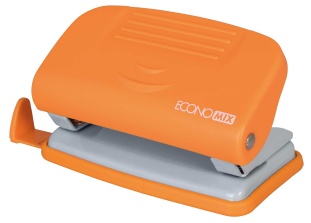 Дырокол, 10 листов, пластиковый, оранжевый цвет, ECONOMIX - интернет-магазин optom-k.com