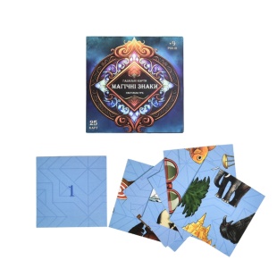 Карты гадальные, 25 шт, украиноязычные, в коробке 9х9 см, "Магические знаки", Strateg - интернет-магазин optom-k.com