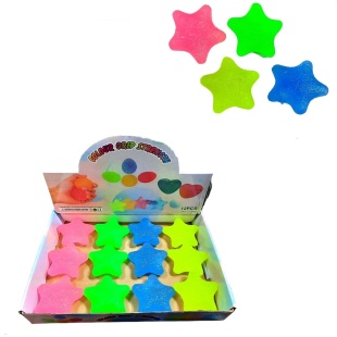 Звездочка, 8 см, фосфорная, резиновая - интернет-магазин optom-k.com