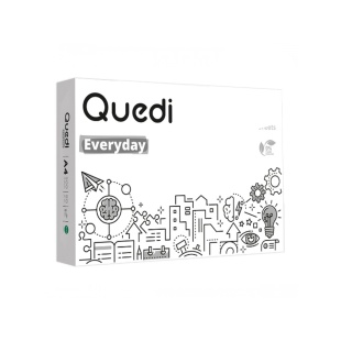 Папір, А4, 80 г/м2, 500 аркушів, офсет, Quedi Everyday - інтернет-магазин optom-k.com