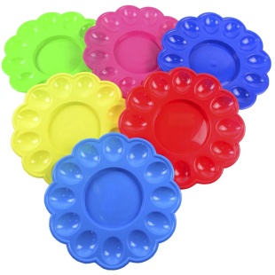 Тарелка для яиц и пасхи, 25 см, пластиковая, цветная - интернет-магазин optom-k.com