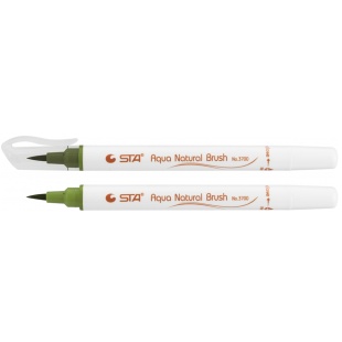 Маркер-пензлик, 1-4 мм, акварельний, "AQUA NATURAL BRUSH", STA - інтернет-магазин optom-k.com