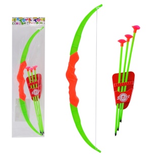 Лук и стрелы, 3 стрелы, в пакете 48х13,5 см - интернет-магазин optom-k.com