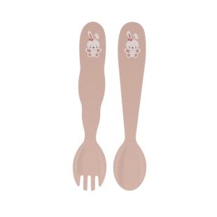 Набор столовых приборов: ложка и вилка, пластиковые, детские, "Baby Le Petit", TRAMONTINA - интернет-магазин optom-k.com