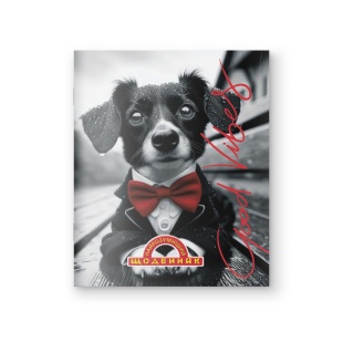 Дневник ученический, A5, 40 листов, мягкая обложка, "Найрозумніший", Песик в смокинге,  Аркуш - интернет-магазин optom-k.com