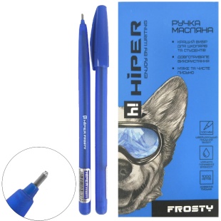 Ручка масляна, 1 мм, "Frosty", Hiper - інтернет-магазин optom-k.com