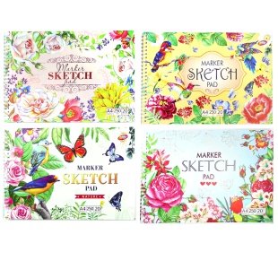 Скетчбук на спирали, А4, 20 листов, мягкая обложка - интернет-магазин optom-k.com