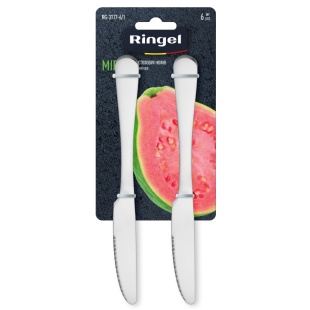 Набор столовых ножей, 6 штук, нержавеющая сталь, на блистере, "Mira", RINGEL - интернет-магазин optom-k.com