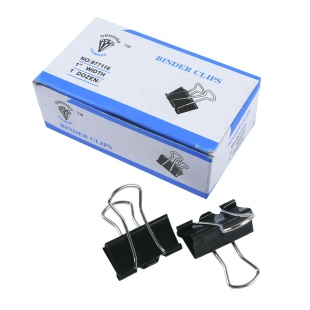 Упаковка биндеров, 25 мм, 12 шт в уп, Binder clips - интернет-магазин optom-k.com