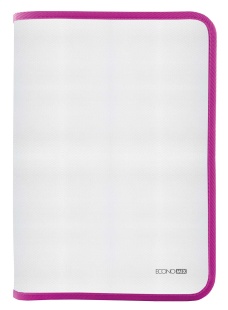 Папка для тетрадей, В5, пластиковая, на молнии, розовый цвет, ECONOMIX - интернет-магазин optom-k.com