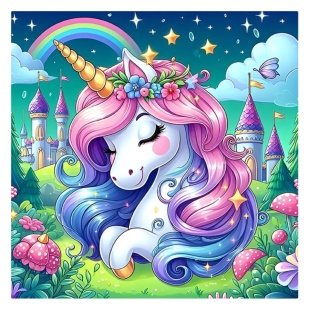 Алмазная мозаика, 25х25 см, на подрамнике 5D, "Сказочный сон" - интернет-магазин optom-k.com