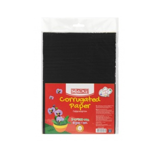 Гофрокартон, А4, 160±10 г/м2, черный цвет, MAXI - интернет-магазин optom-k.com