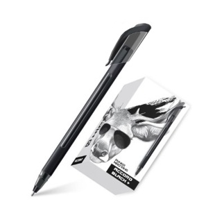 Ручка масляна, 0,7 мм, тригранна, "Accord Black+", Hiper - інтернет-магазин optom-k.com