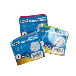 Салфетка микрофибровая, влагопоглощающая, 30х30 см, "Стекло" - интернет-магазин optom-k.com