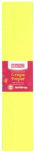 Бумага гофрированная, 50х200 см, 20%, флуоресцентный, желтый цвет, MAXI - интернет-магазин optom-k.com
