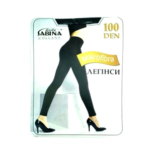 Легінси жіночі, мікрофібра, 100 Den, розмір 4, чорні, Lady Sabina - інтернет-магазин optom-k.com
