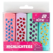 Набір маркерів, 4 штуки, пастель, Highlighter, KITE канцелярія - інтернет-магазин optom-k.com
