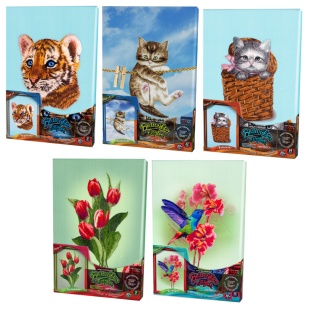 Набор для творчества, 31x21 см,"Вышивка гладью по номерам", Danko Toys - интернет-магазин optom-k.com