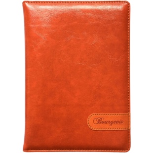 Ежедневник недатированный, А5, 320 страниц, линия, 70 г, кожзам, Мандарин - интернет-магазин optom-k.com